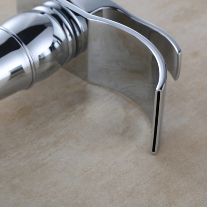 Современные смесители для раковины водопад краны позолоченные роскошные