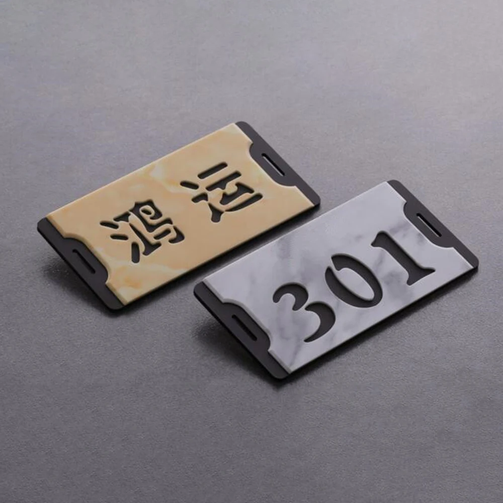 Акриловые цифры для дверей в стиле ретро деревянные квартир отелей дома клейкие