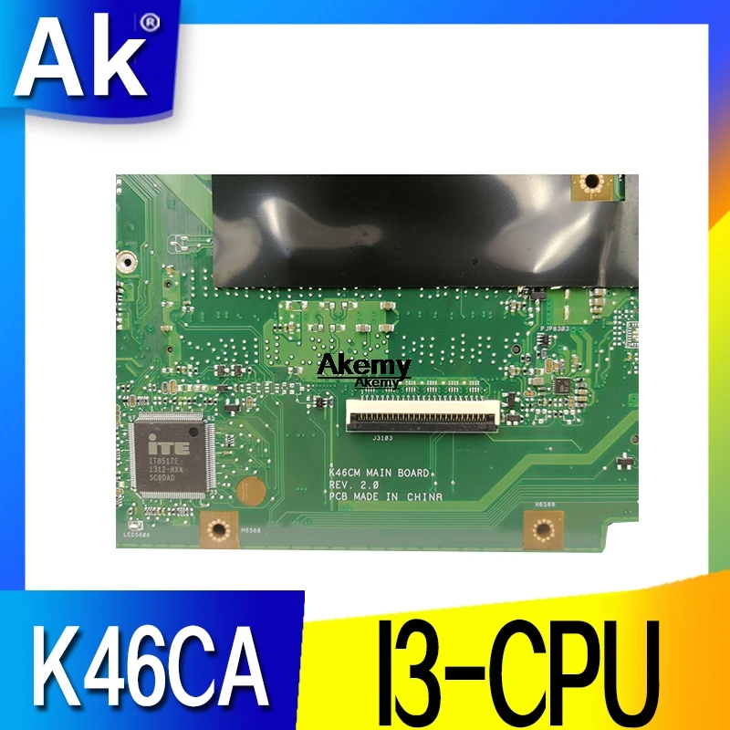 K46CA     ASUS K46C K46CM K46CB S46C A46C I3-CPU  Mainboard 100%  