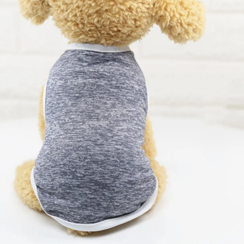 2018 Dog Clothes Spring Breathable Stain-Resistant Models For Thin Classic Soft Outfit Summer Vest Clothing Pet | Дом и сад