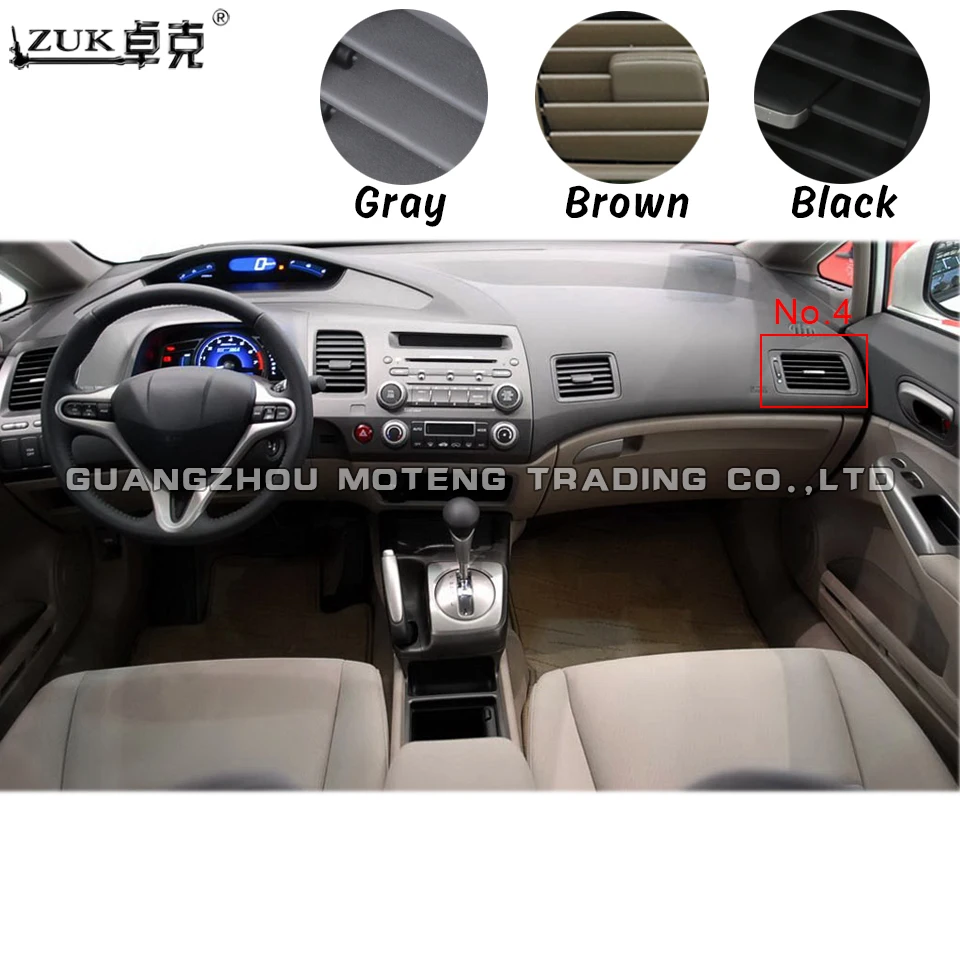 Оригинальный воздушный кондиционер ZUK вентиляционное отверстие для HONDA CIVIC FA1 FD1 FD2