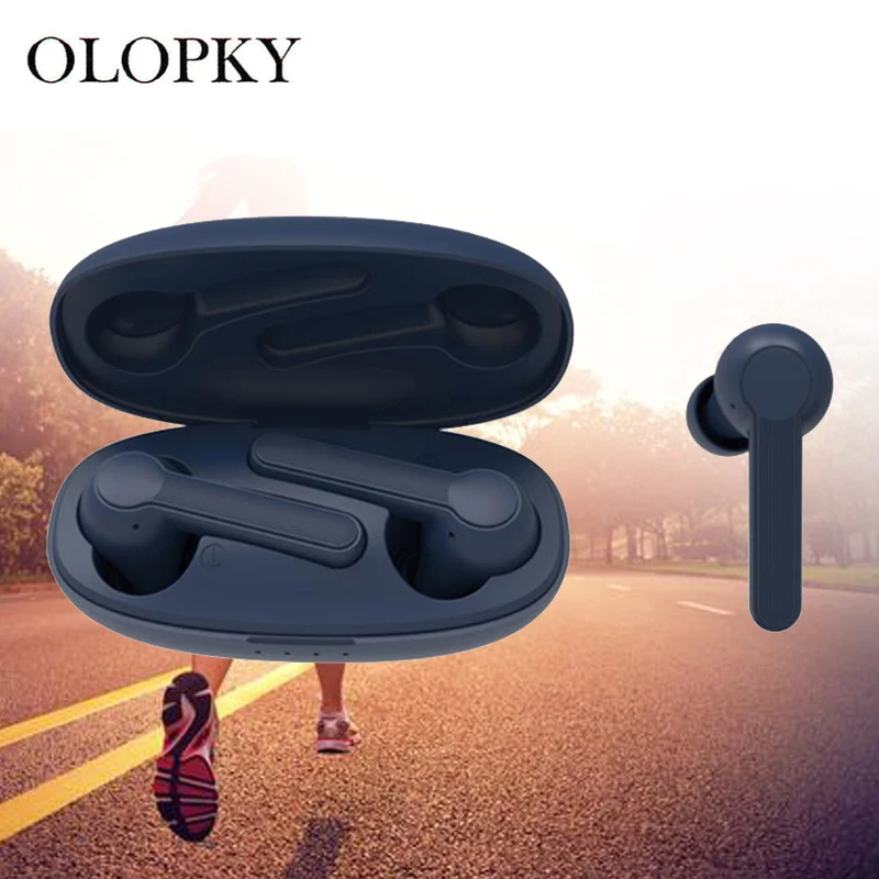 Беспроводные наушники Blutooth TWS с двойным микрофоном 5 0 Спортивная гарнитура для