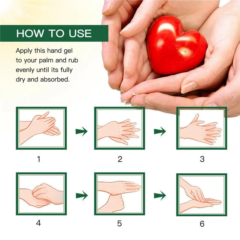Спиртовой гель для рук 75% убивает 99% бактерий искусство с алоэ вера защита от