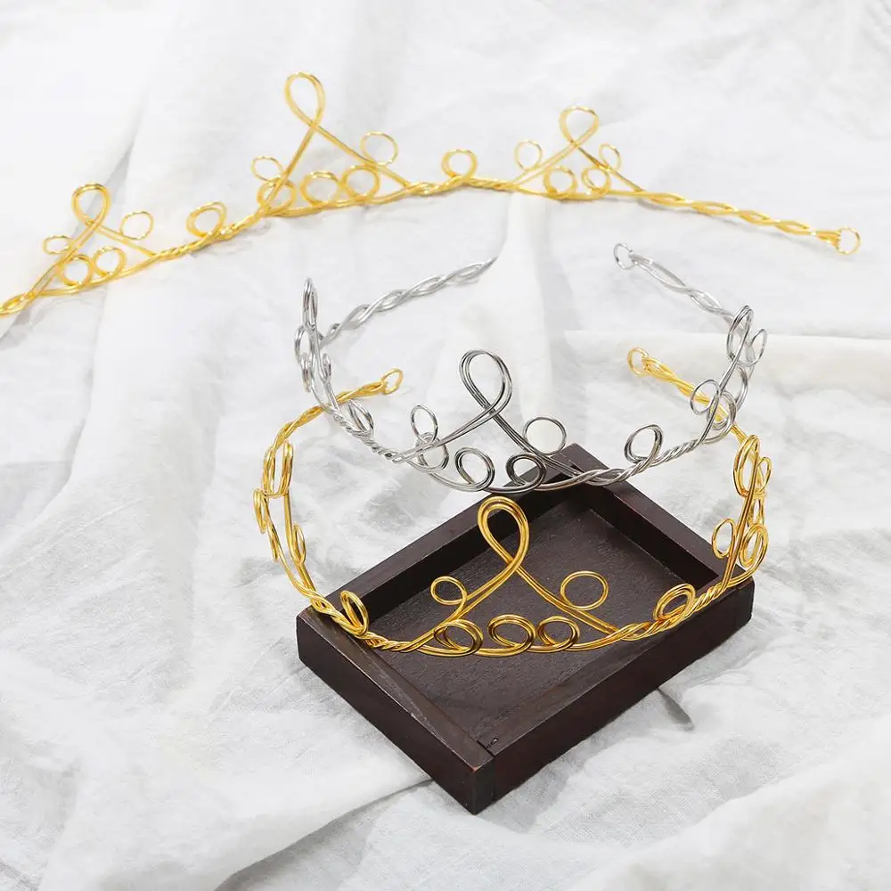 1 шт. 38х5 5 см металлическая головная повязка ободок базовый обруч для волос Пустые