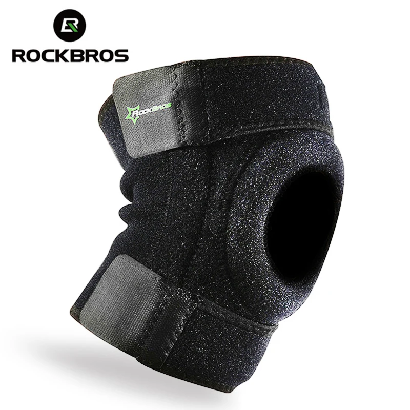 

ROCKBROS Professional Running Sports Knee Support Safety Cycling Leg Knee Pads Basketball Volleyball Adjustable Elastic Kneepad