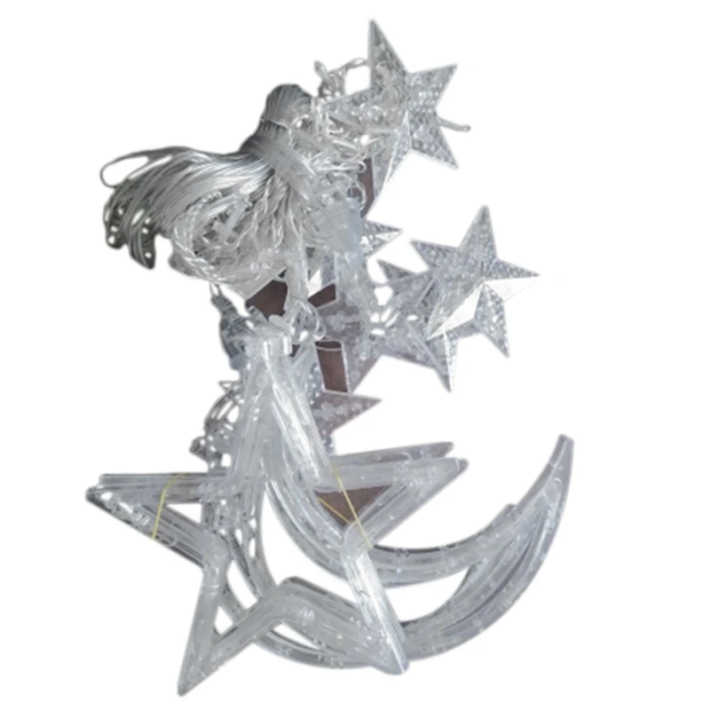 Горячая Распродажа Луна Звезды светильник светодиодный Строка Рождественский s