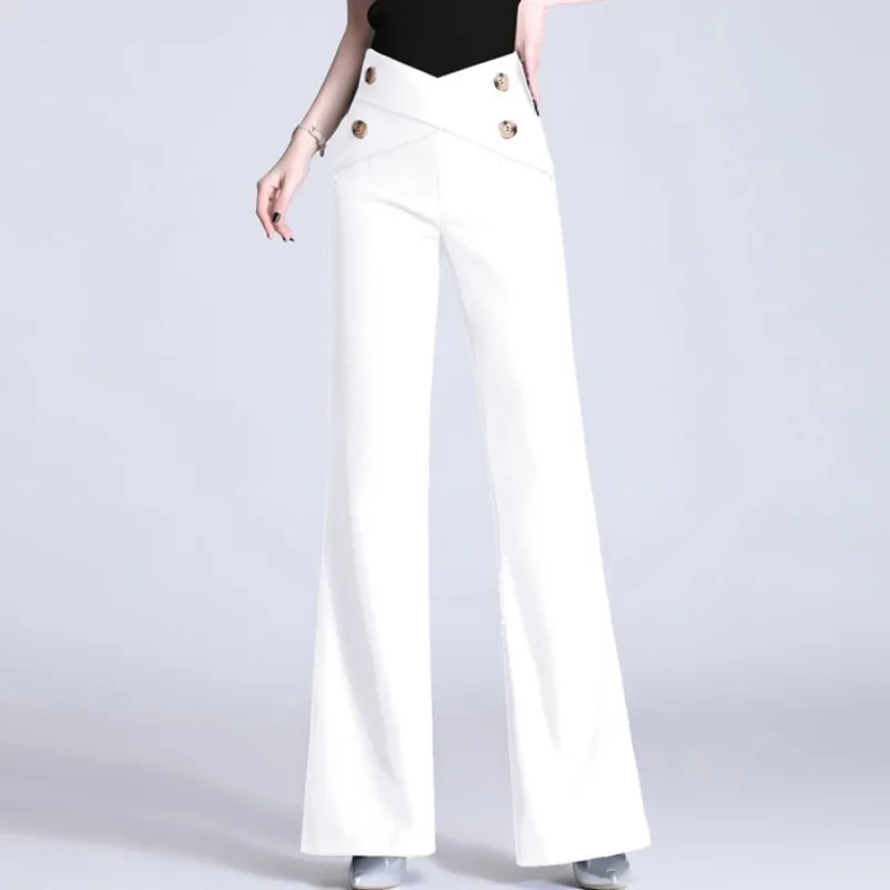 Cheap wholesale 2021 spring summer autumn new fashion casual Popular long women Pants woman female OL flare pants Py1507