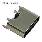 50-100 шт., 2-контактный вертикальный гнездовой разъем Type-C Micro USB 3,1