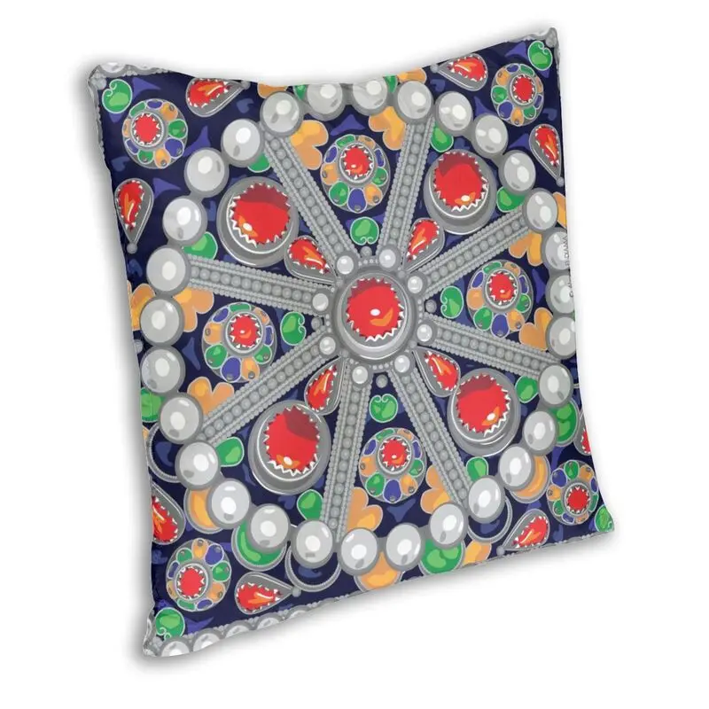 Персонализированная квадратная наволочка Tafzimth Kabyle Fibula украшение Геометрическая