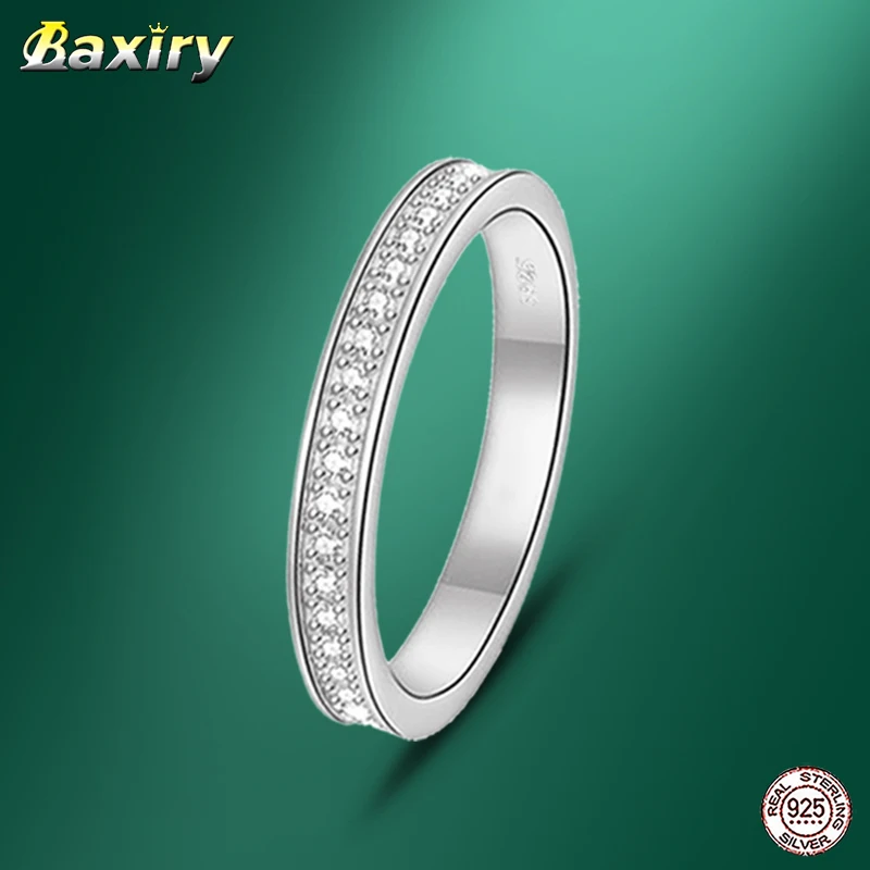 

2020 New 925 silver Rings For Women Zircon Round Finger Ring Gemston For Women Wedding Rings Dating Ring Jewelry Making Gift