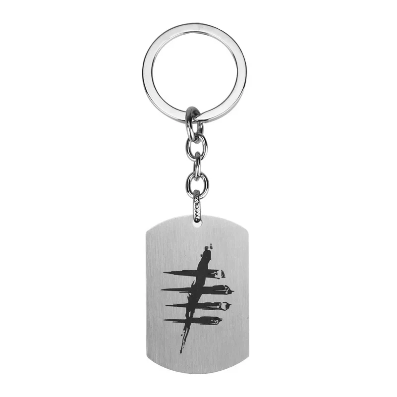 

Stainless Steel Game Jewelry Dead by Daylight Keychain Cute Dog Tag Pendant Key Chain For Men Chaveiro Car Keyring Trinket