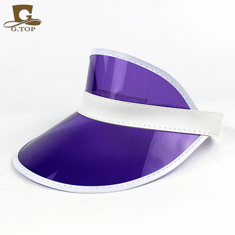

2021 new transparent plastic PVC sunshade cap