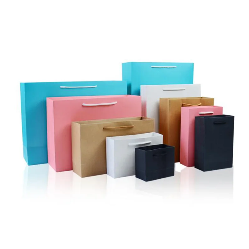 10 шт. подарочная коробка для конфет и цветов сумка подарков одежда крафт бумажный