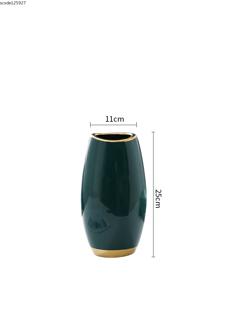 

European Style Ceramic Vase Luxury Phnom Penh Flower Arrangement Container Room Countertop Hydroponic Flower Vase Home Ornaments