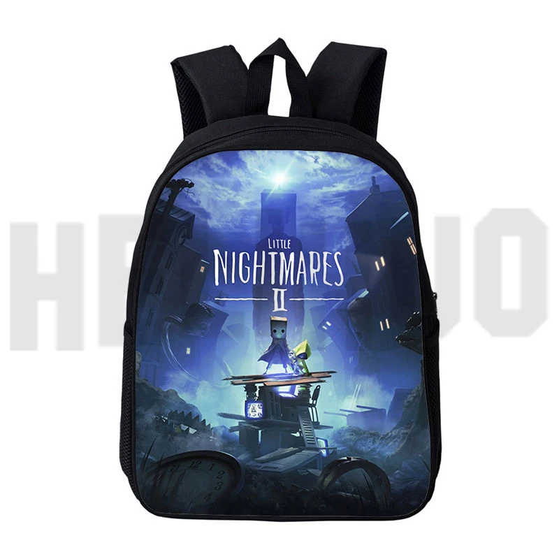 

Sac A Dos 12/16 Inch Mochila 3D Print Cute Anime Little Nightmares 2 Backpack Children Cartoon Cute Schoolbags for Teenager