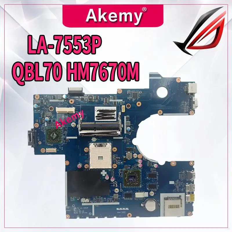 

K73TA материнская плата QBL70 HM7670M для For Asus K73T X73T LA-7553P K73TK R73T материнская плата для ноутбука K73TA материнская плата K73TA материнская плата