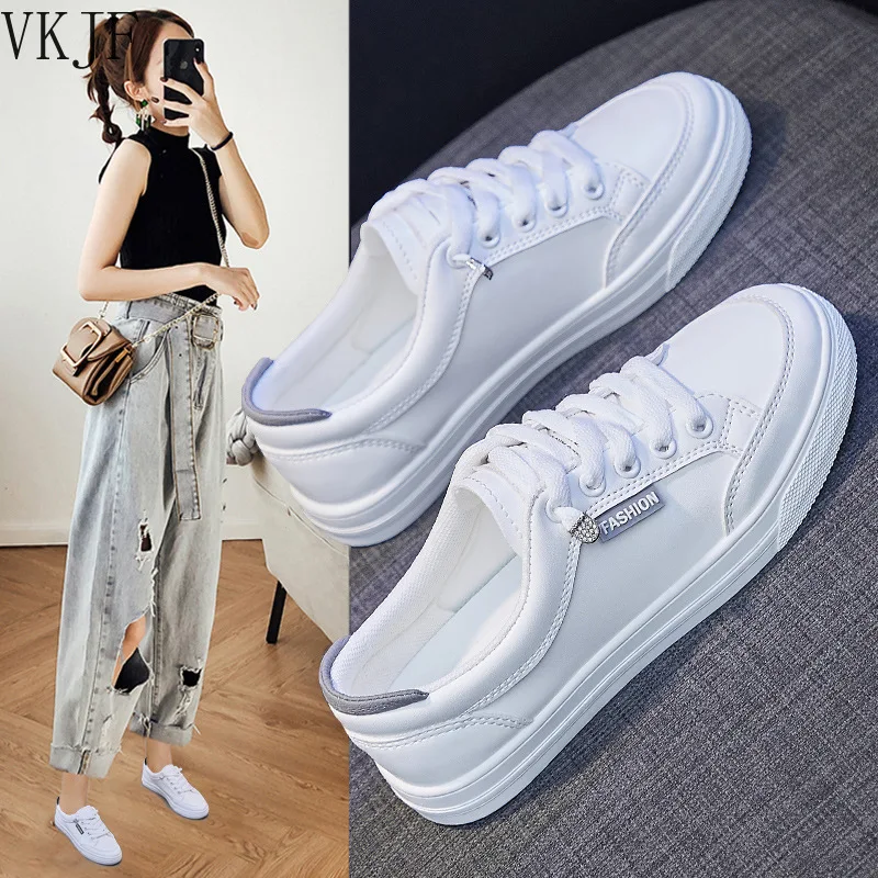 

2021Fashion Sneakers Women White Shoes Soft Comfortable Women Casual Shoes Flats Young Ladies