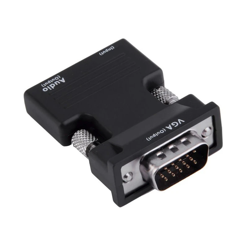 TRUMSOON HDMI совместим с VGA аудиокабелем 1080P адаптер для проектора ПК PS4 DVD HDTV монитора