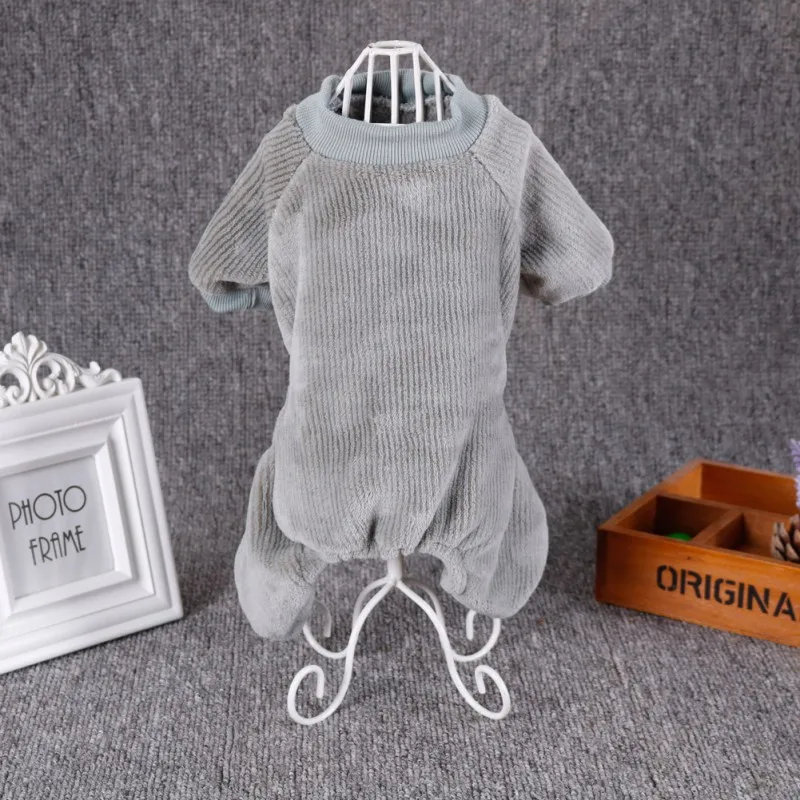 Повседневное пальто для домашних животных одежда с 4 ногами однотонная женская