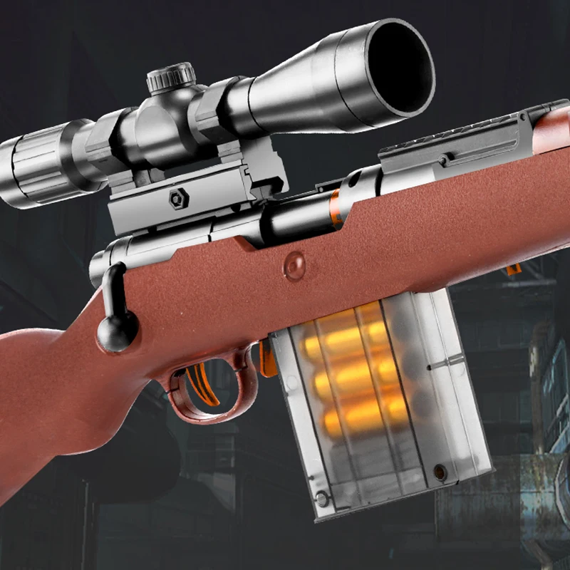 Искусственная снайперская винтовка 98k EVA рандомный пневматический дробовик для
