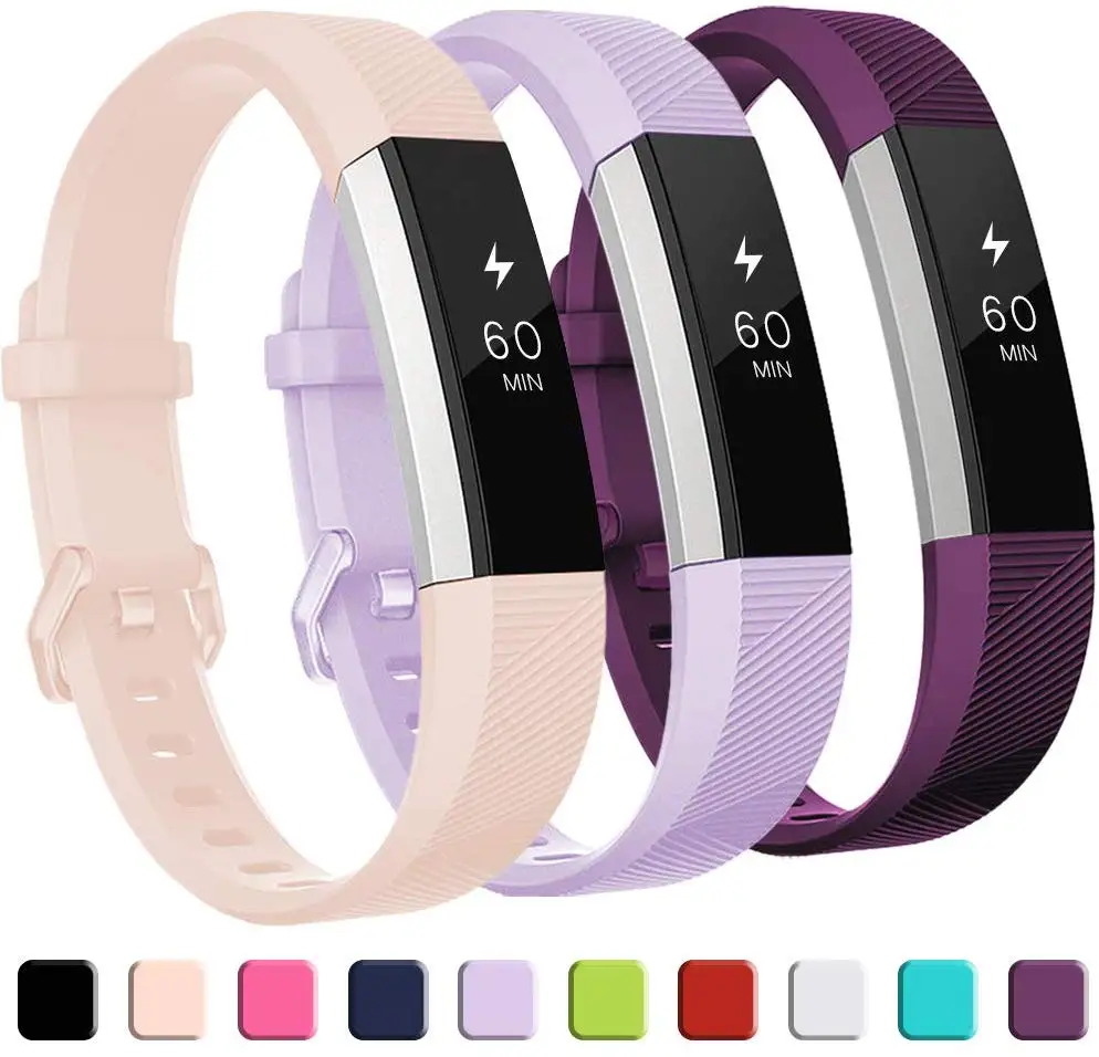 

12 Colors Silicone Watchband High Quality Replacement Wrist Band Silicon Strap Clasp For Fitbit Alta HR Smart Wristband Watch