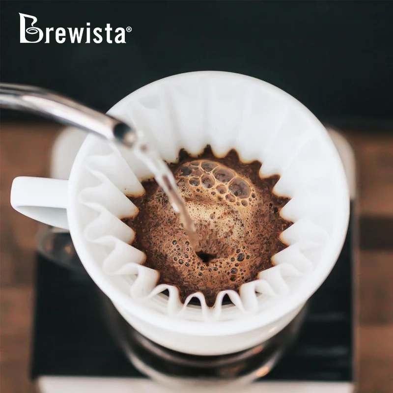 Brewista #155 #185 волнистый Налейте бумажный фильтр для кофе капельный волна 2-4 чашки