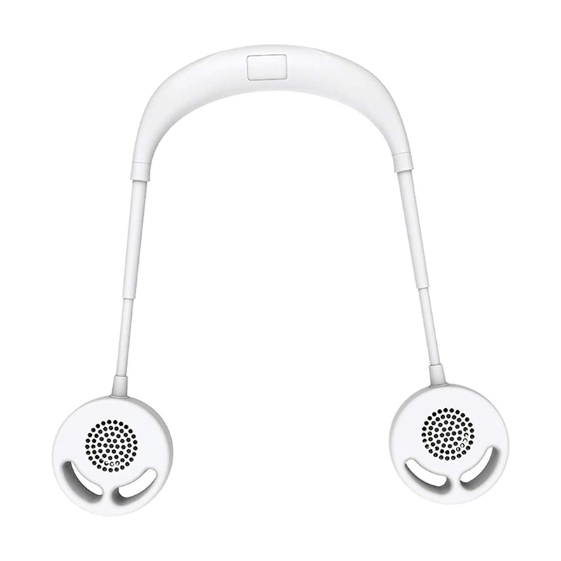 Портативный ручной вентилятор с двойной головкой три скорости шейный подвесной