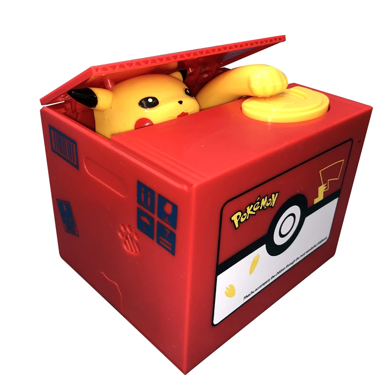 Одежда с изображением покемона Пикачу банк аниме электронная коробка для денег