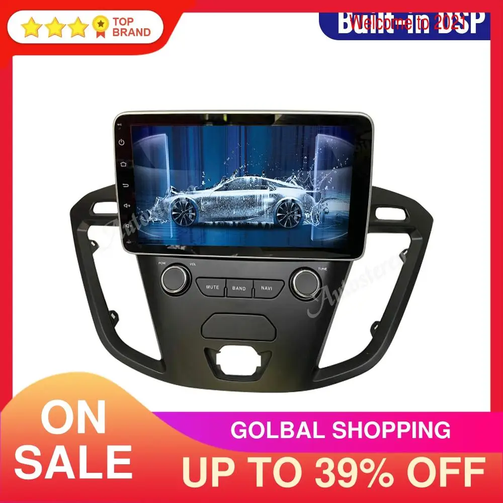 Автомобильный DVD плеер для Ford Transit Custom 2016 2017 2018 2019 2020 DSP Android 9 0 автомобильный