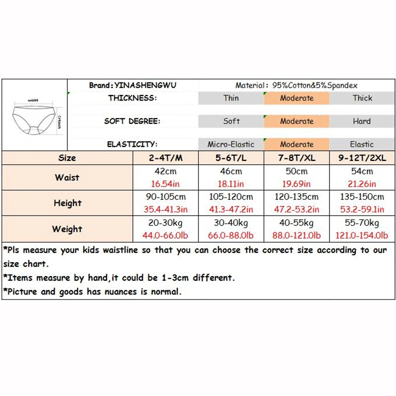 6 шт./упак. трусики для маленьких девочек очаровательное нижнее белье с рисунком