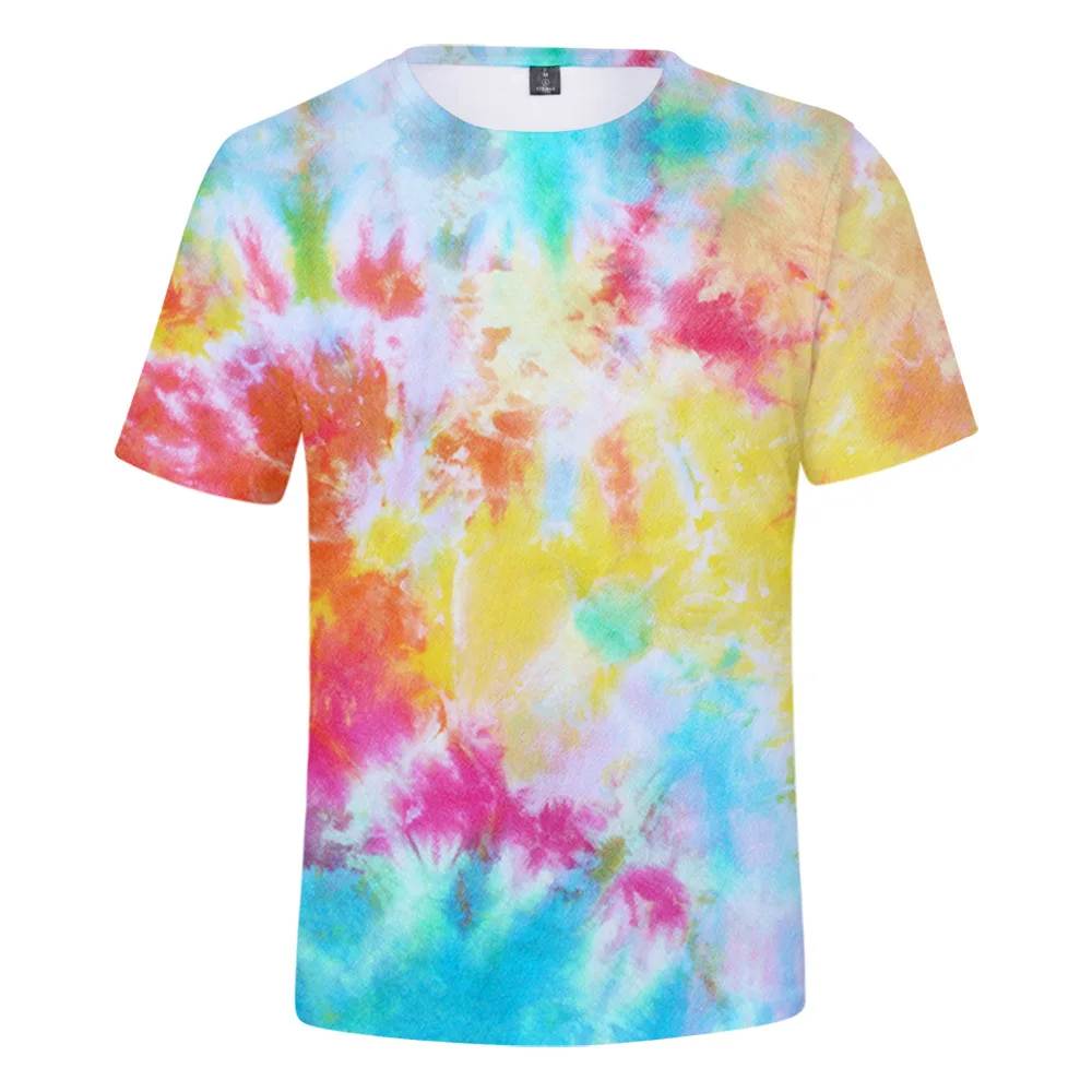 

Psychedelic T-shirts Men Women Tie Dye Tshirt Homme Colorful Tshirts Space Tshirts 3D Printed Harajuku T Shirt Casual Tees Tops