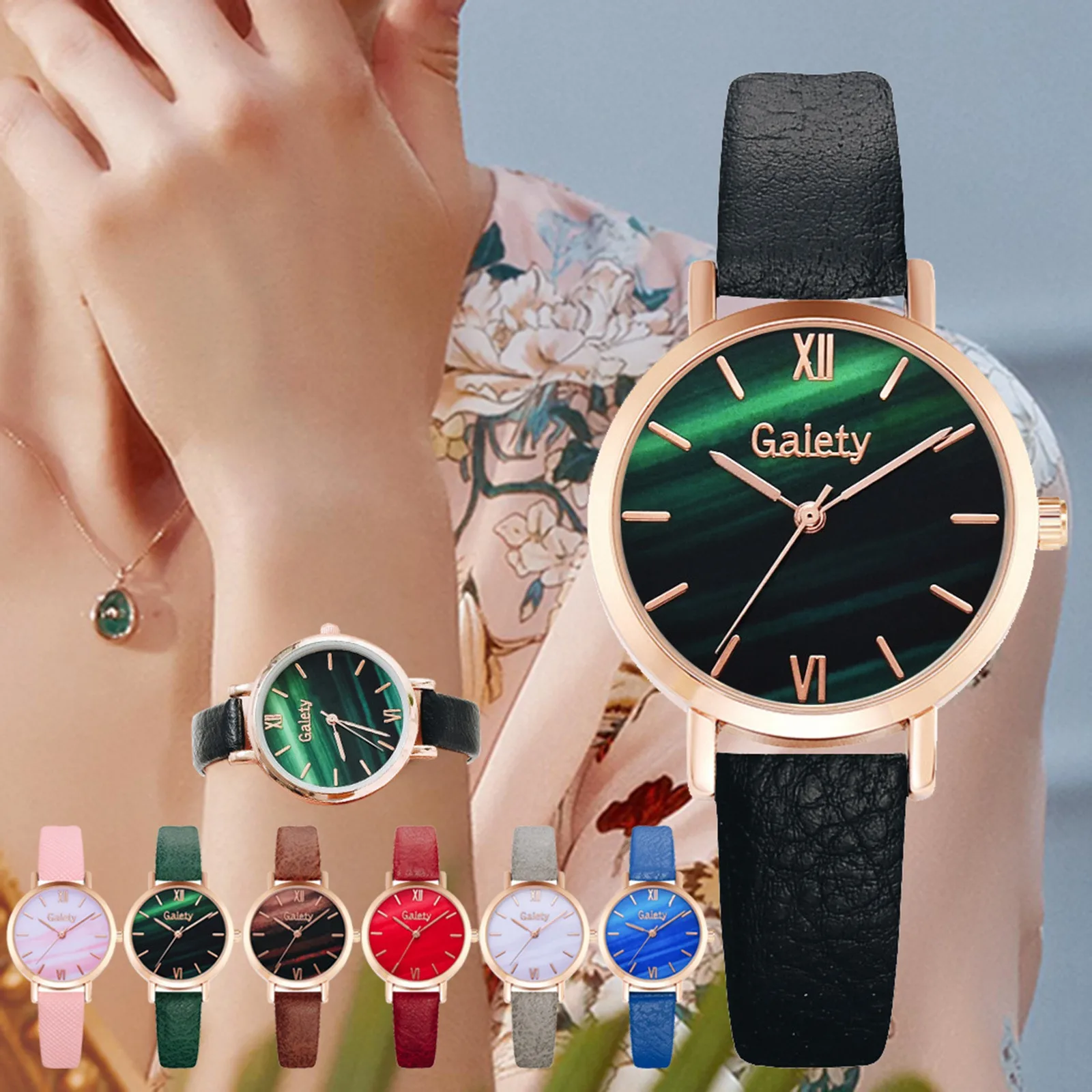 

OTOKY Personality watch atmosphere suit quartz watch all over 2021 new fashion trend round watch simple temperament bayan kol sa