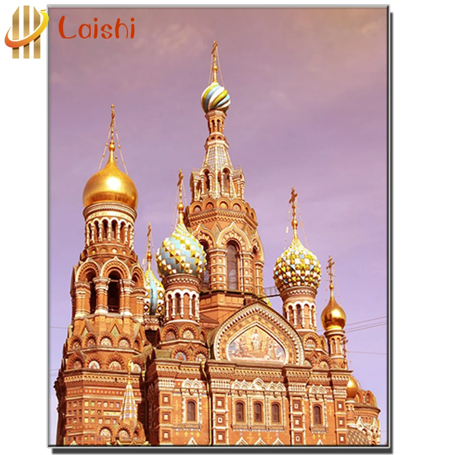 

Home art Diamond Painting Beautiful building Krem Palace 5d DIY Diamond Embroidery full Square Round Diamond Mosaic rhinestone