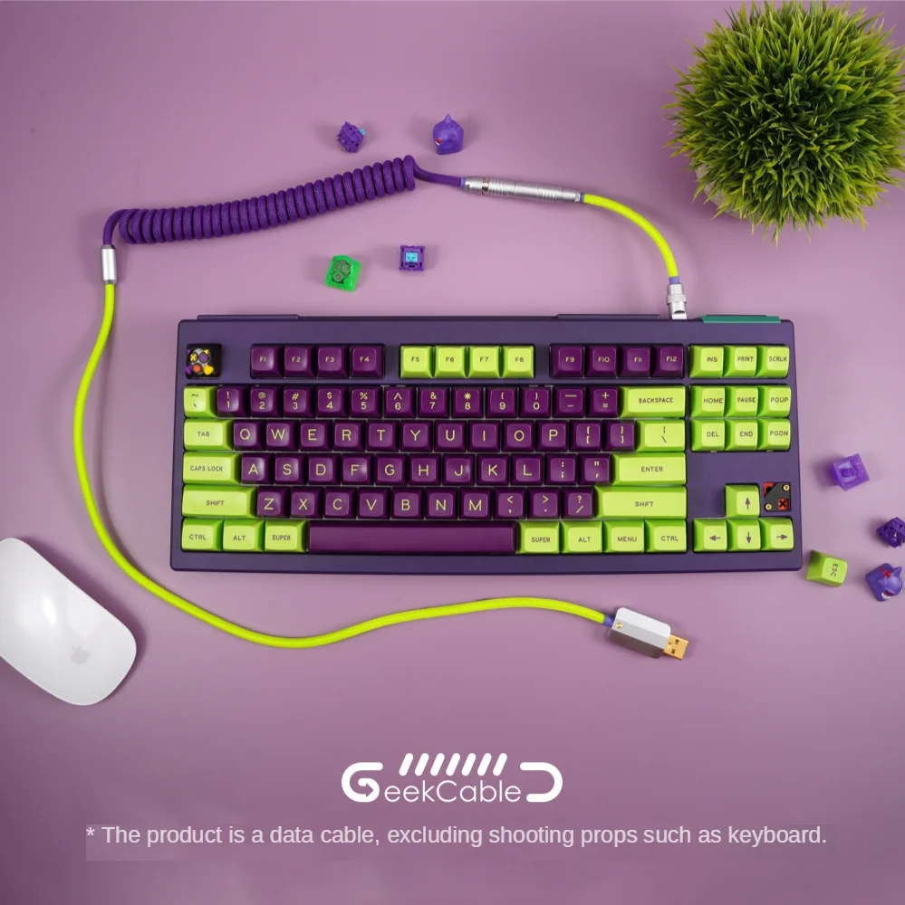 GeekCable Customized Mechanical Keyboard Data Cable GMK Theme SP Keycap Cable EVA First Machine Type-C Mini-USB Micro USB PH/XH