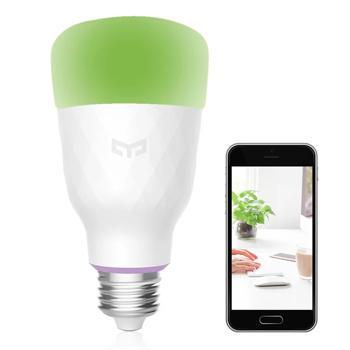3 шт. YLDP06YL умная лампа Цвет Изменен 10 Вт RGB E27 Беспроводное управление WiFi умная лампочка от Xiaomi экосистема продукта