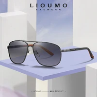 lioumo fashion square sunglasses for men women polarized driving glasses trendy shades gradient lens uv400 gafas de sol hombre