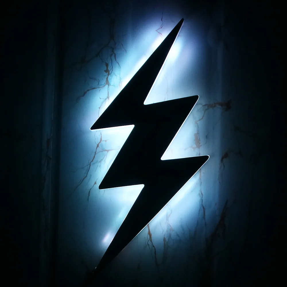 Lightning Bolt декоративное настенное художественное зеркало с светодиодный