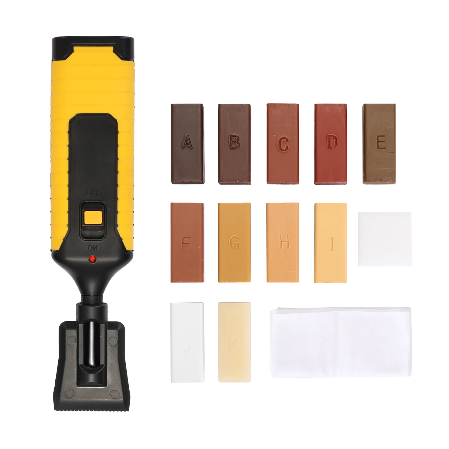 

Laminate Repairing Kit Wax System Floor Worktop Sturdy Casing Chips Scratches Mending Only Consumables