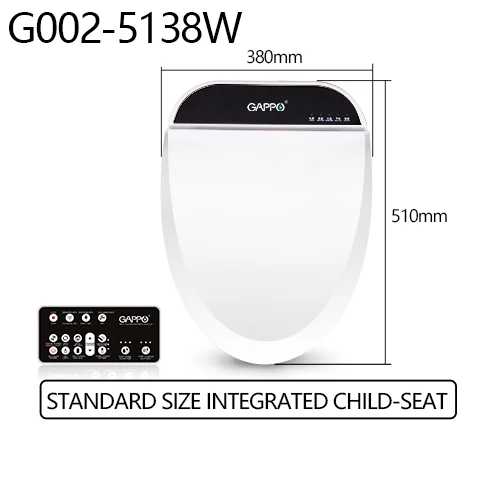 G002-5138W GAPPO детское умное сиденье для унитаза, электронная Крышка для биде, чистое сухое сиденье с подогревом, Wc "умное" сиденье для унитаза, крышка для унитаза - Цвет: G002-5138W