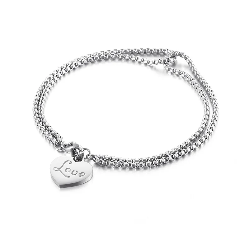 

Japan and South Korea new stainless steel bracelet men and women wild fashion titanium steel bracelet