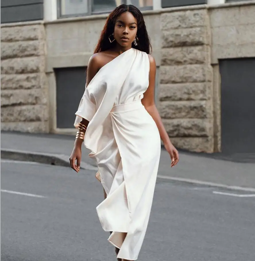 Женское длинное золотистое платье Bogeda элегантные вечерние платья весна-лето 2019 |