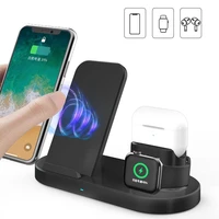 3 in 1 fast wireless fast charger 10w for iphone11 pro xr xs apple watch 2 3 4 5 airpods pro 3 2 charging station