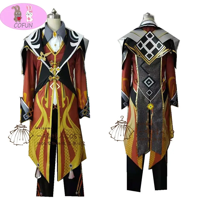 

[На заказ] аниме Genshin Impact Zhongli, игровой костюм, униформа Чжун ли, костюм для косплея, костюм на Хэллоуин для вечеринки для мужчин, Новинка