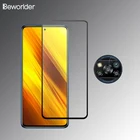 Закаленное стекло 9D для Xiaomi Poco X3 NFC, Защита экрана для камеры, пленка для Pocophone X3, стекло