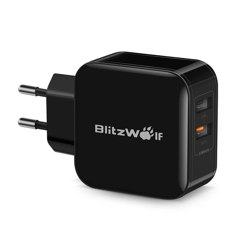 30W EU Plug BlitzWolf QC3.0 USB адаптер для путешествий с европейской вилкой зарядное устройство для мобильного телефона быстрое зарядное устройство для iPhone 11X8 Plus для samsung смартфона - Тип штекера: 30W EU Plug