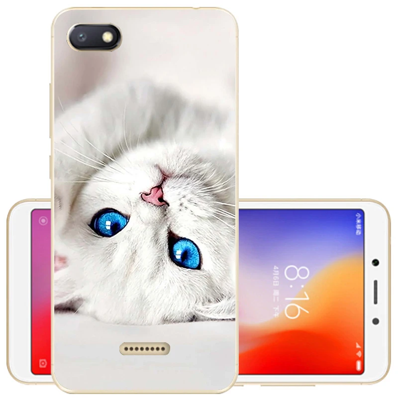 Чехол для Xiaomi Redmi 6A Redmi 6, чехол для Redmi 6A Couqe, Мягкая силиконовая задняя крышка, защитный чехол из ТПУ для Redmi6 6 A, чехол для телефона s - Цвет: 34