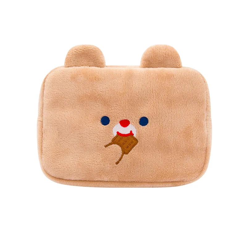 

Digital Bag Cute Cartoon Plush Notebook Power Pack Charger Data Cable Mobile Phone storage bag multi-function storage bag