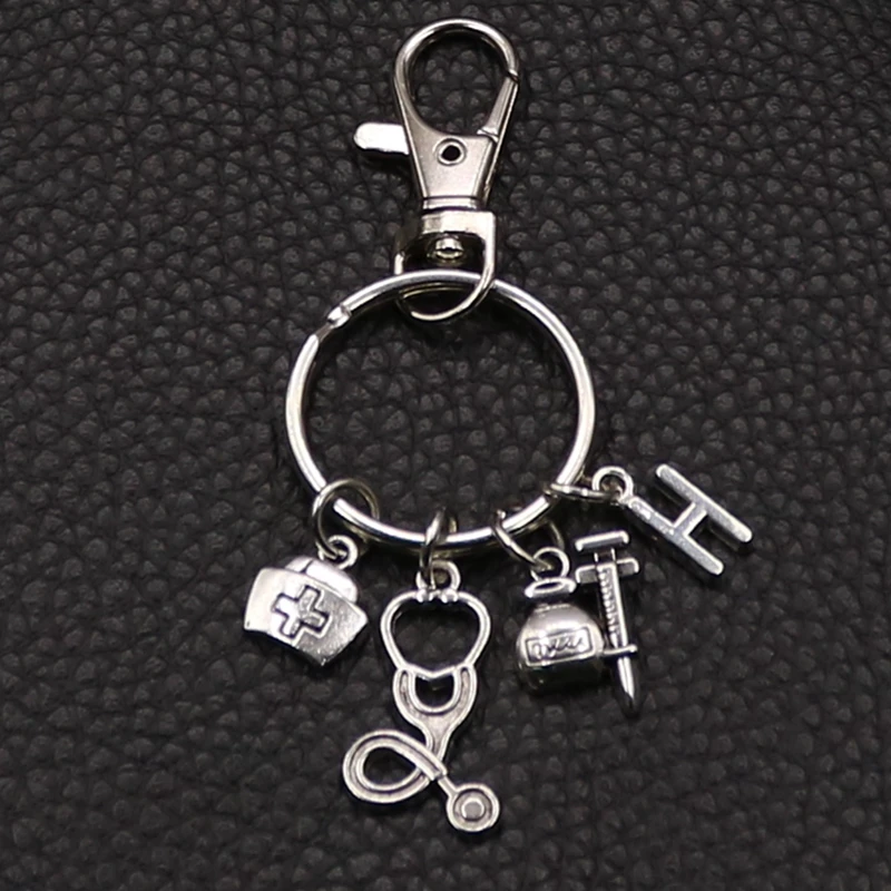 Брелок с медицинским символом брелок со стетоскопом для медицинского