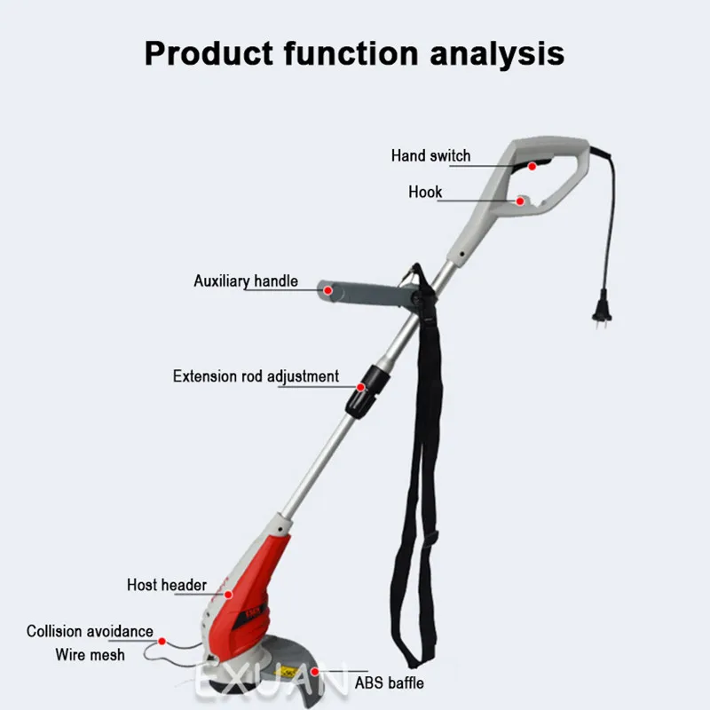 

Multifunctional Lithium Electric Lawn Mower Household Small Electric Lawn Mower Multifunctional Lawn Mower