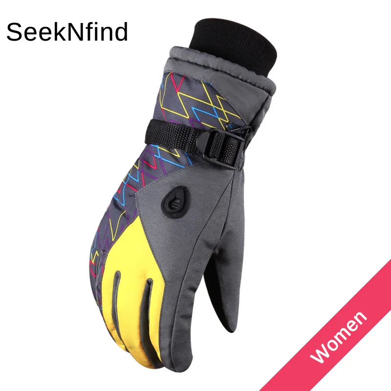 

Winter Sports Warm Ski Gloves Waterproof Windproof Soft Heated Gloves for Playing Skiing Snowboard Cycling Motorcycle